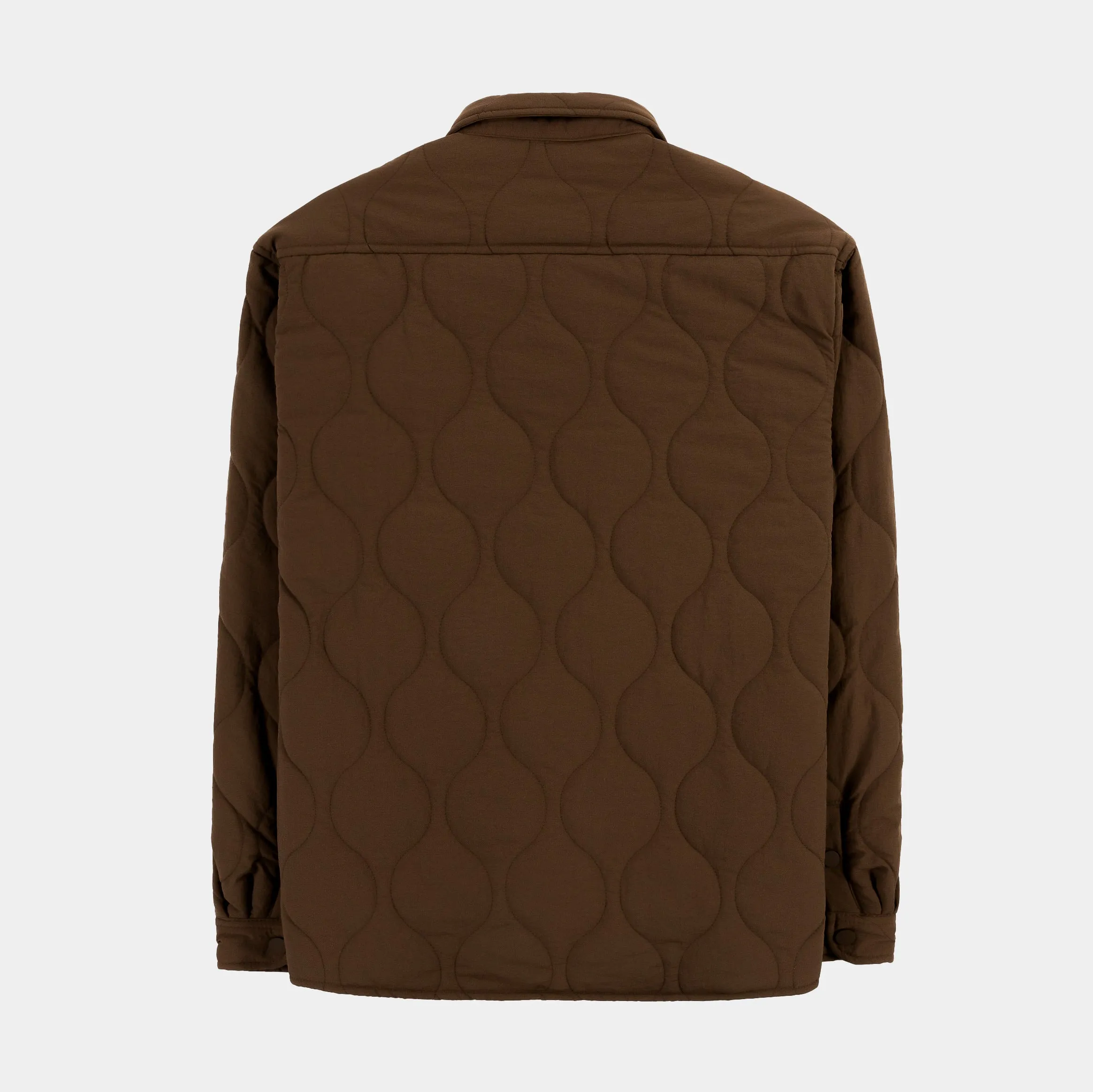 Quilted Woven Mens Jacket (Brown)