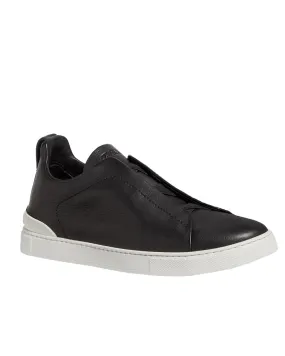 Secondskin Triple Stitch Sneaker in Black