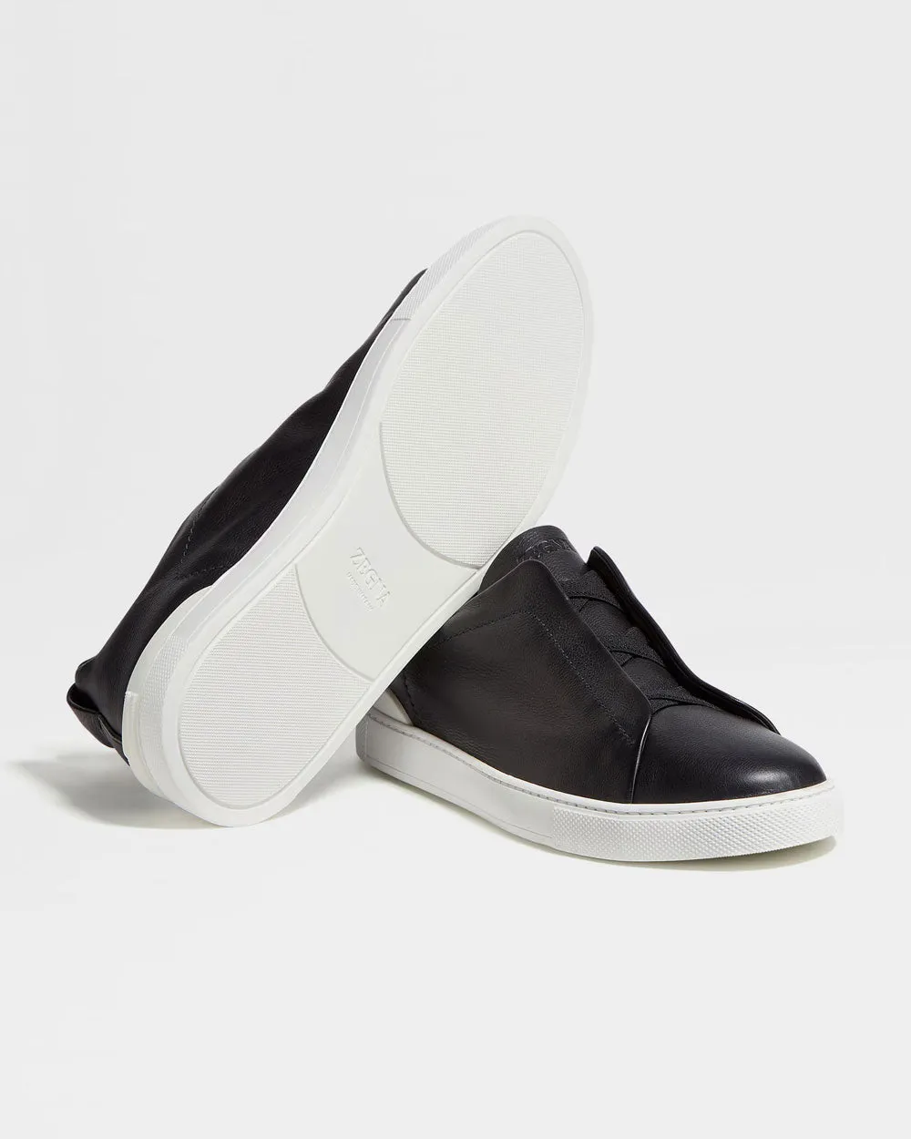 Secondskin Triple Stitch Sneaker in Black