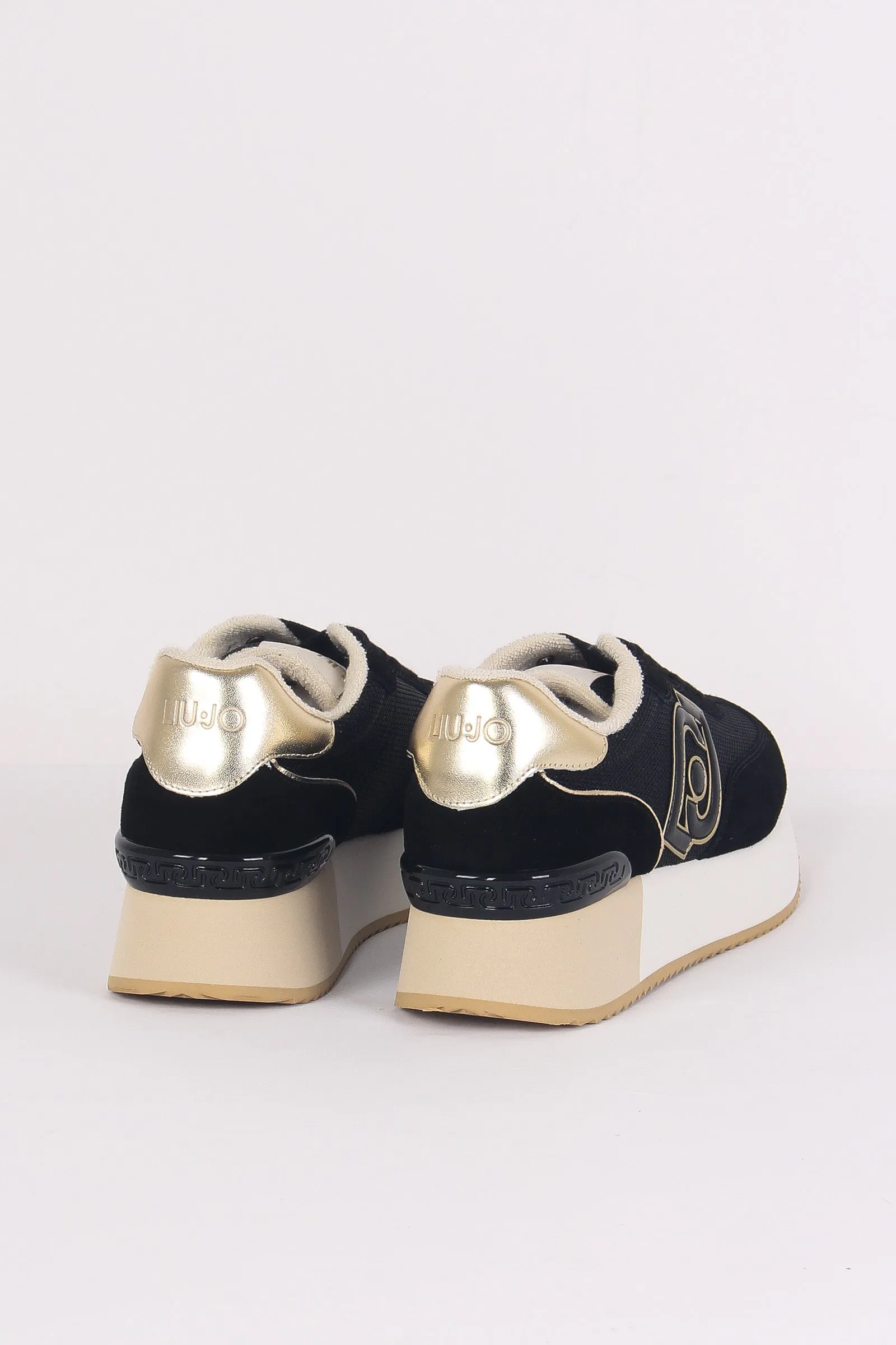 Sneaker Dreamy Suede Mesh Black/gold