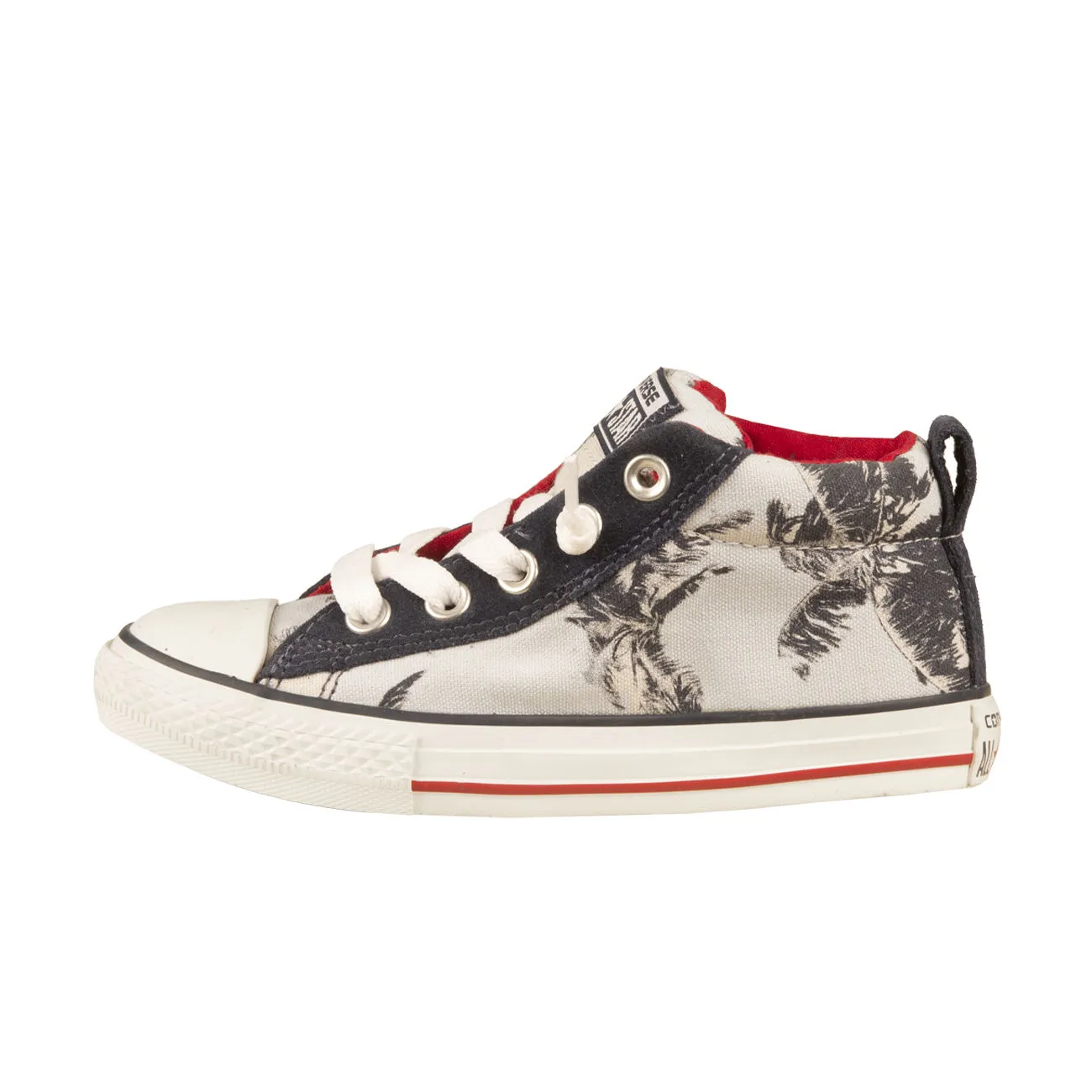 SNEAKER HI CANVAS Bambino Navy Leaves