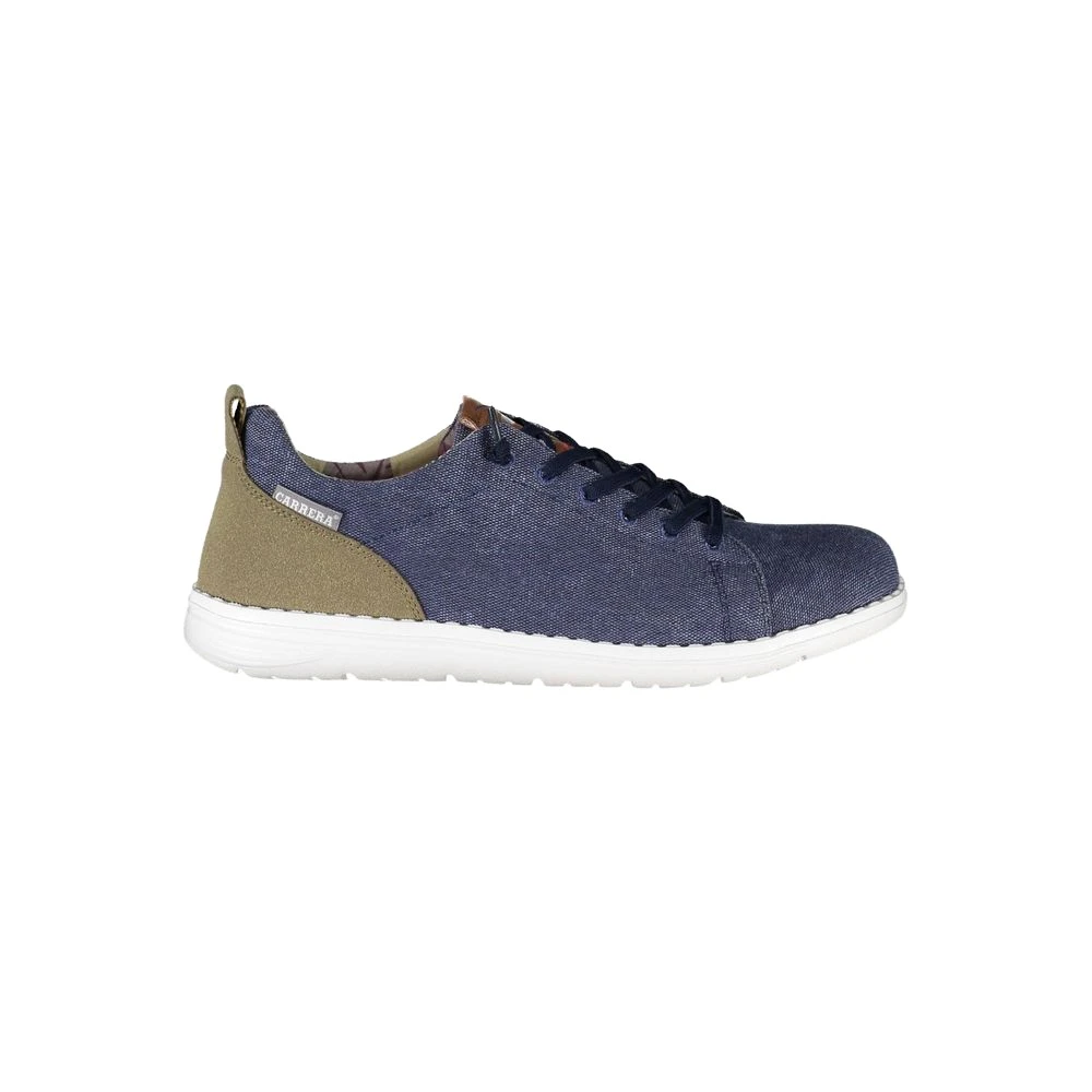 Sneaker in Poliestere Blu con Lacci