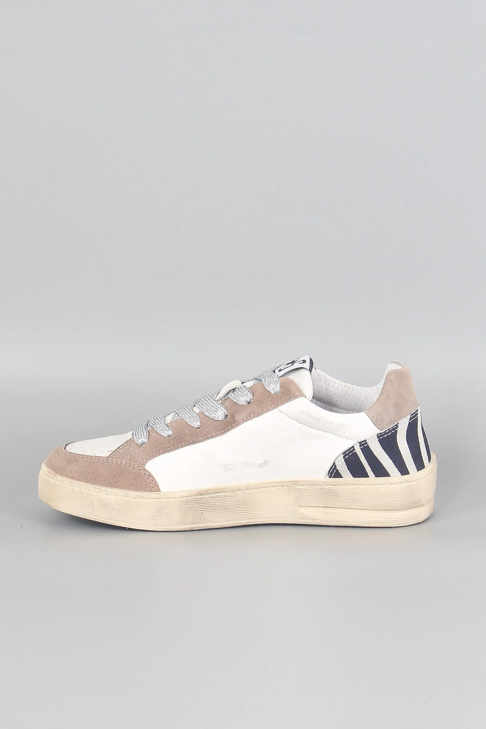 Sneaker New Star Zebra Bianco/fuxia