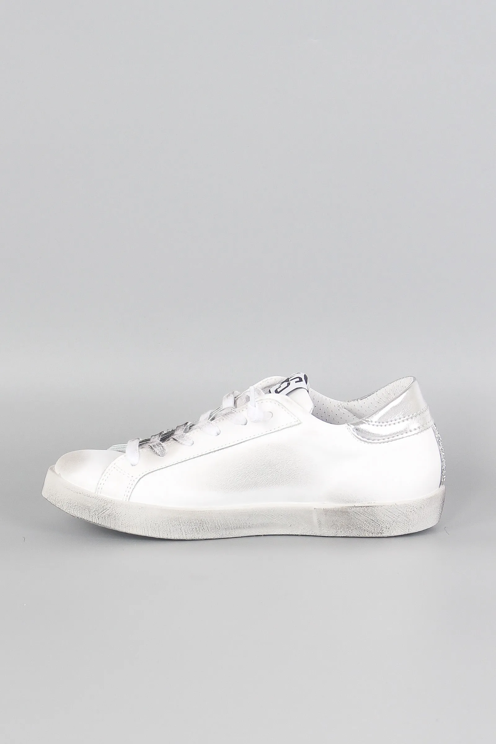 Sneaker One Star Glitter Bianco/argento