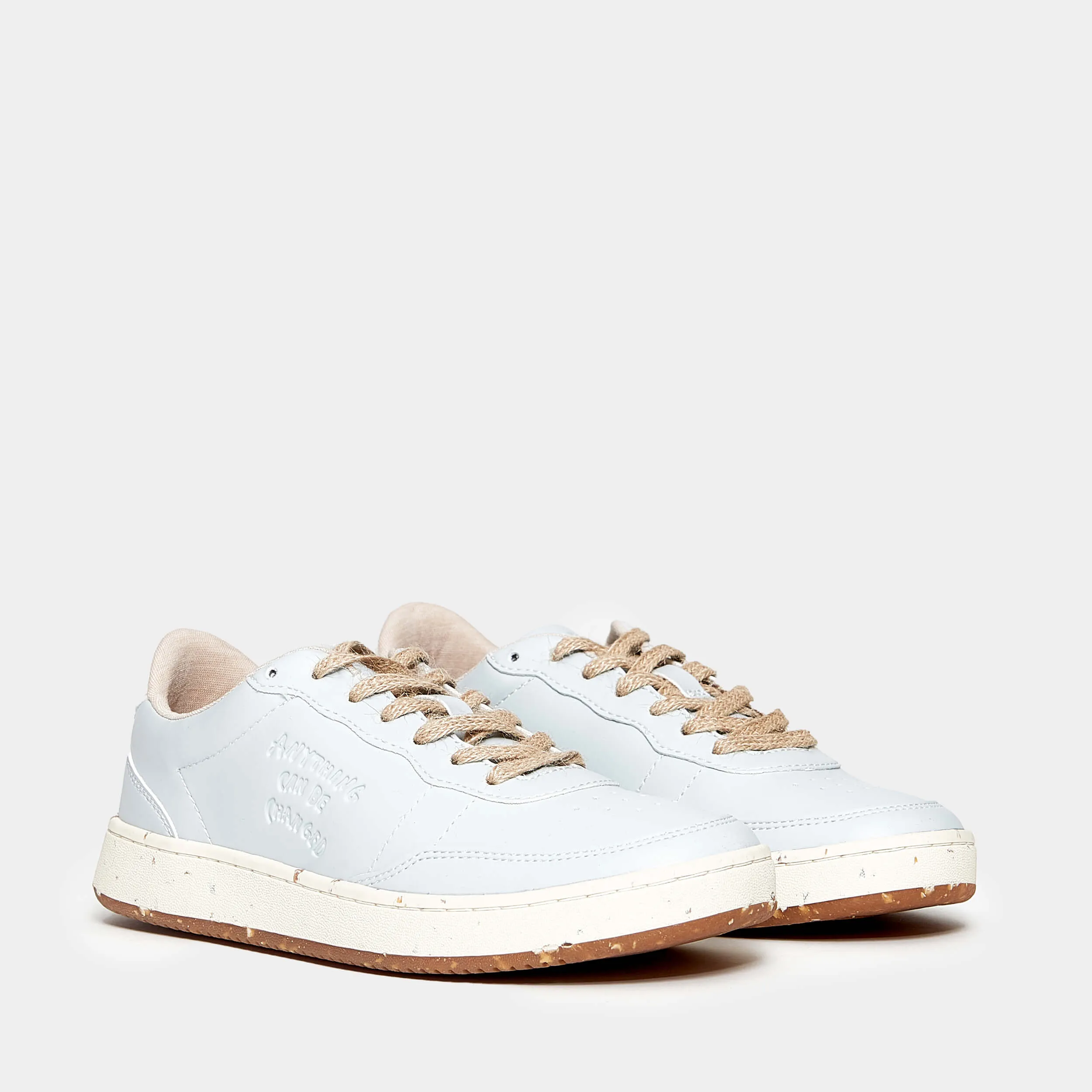 Sneaker “SHEC CORN” in ecopelle azzurra