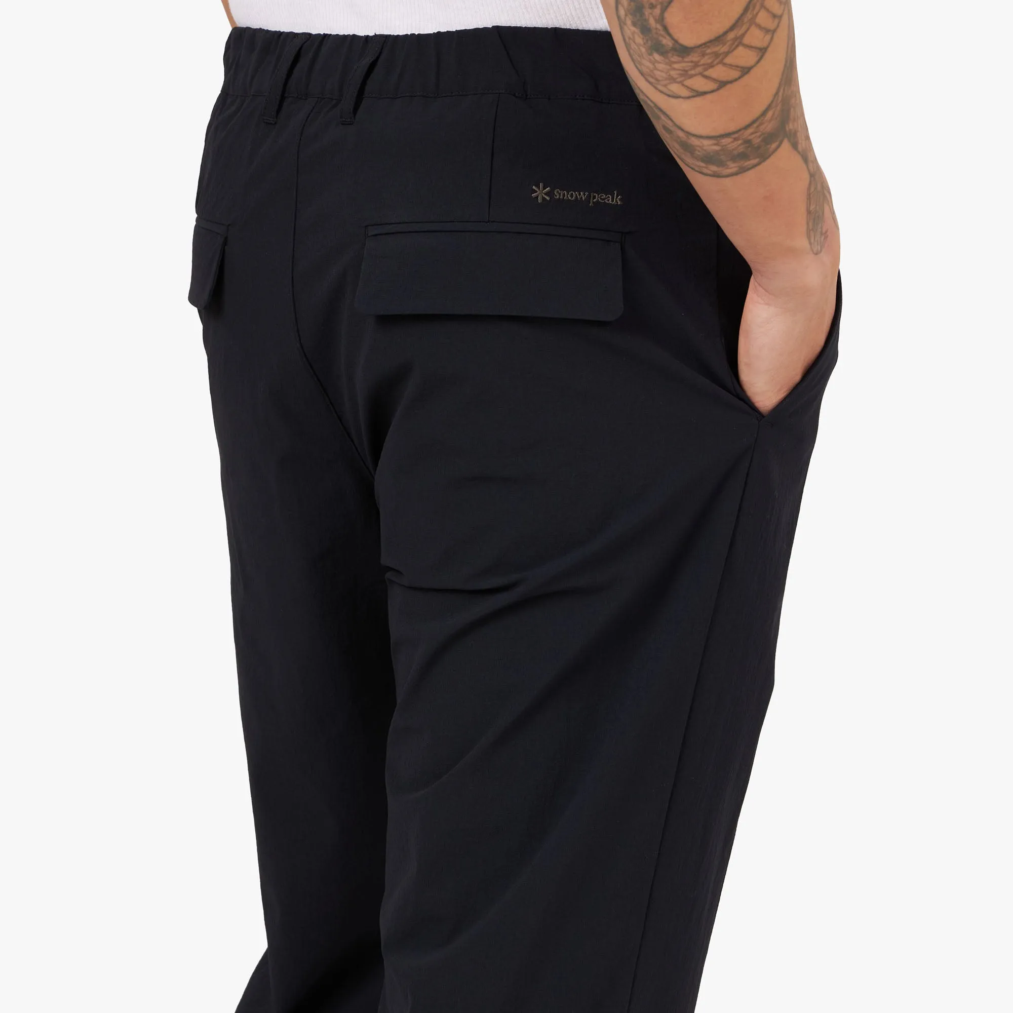 Snow Peak Active Comfort Straight Fit Pants / Black