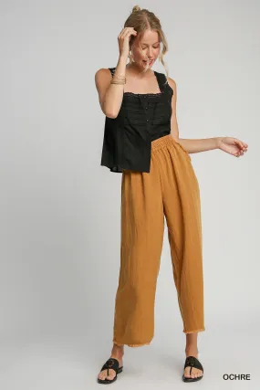 Snow Washed Pants - Ochre