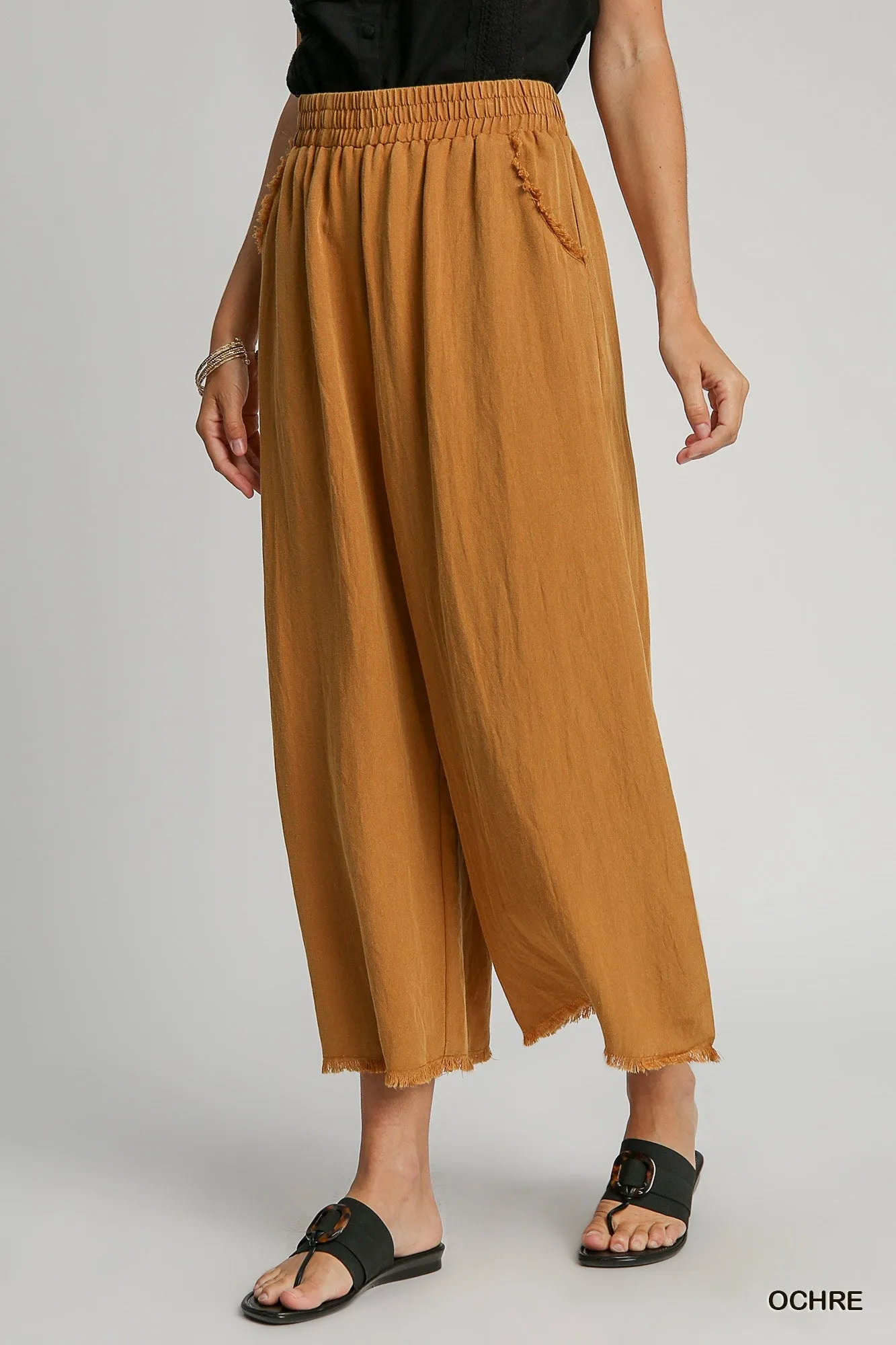 Snow Washed Pants - Ochre