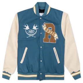 Sparrow Varsity Jacket - Slate/Cream