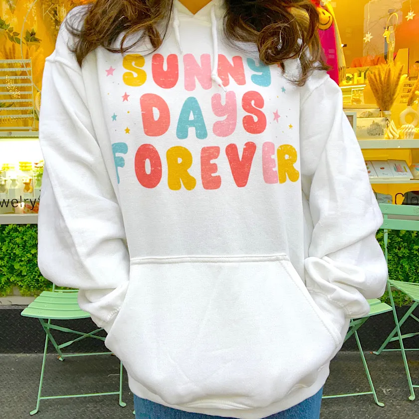 Sunny Days Forever Retro Gradient Hoodie Sweatshirt