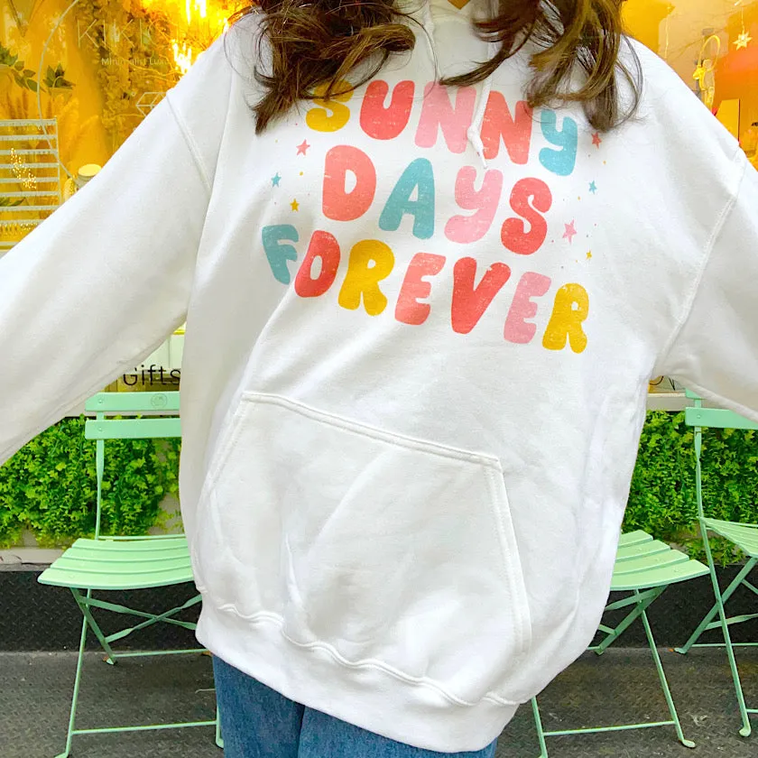 Sunny Days Forever Retro Gradient Hoodie Sweatshirt