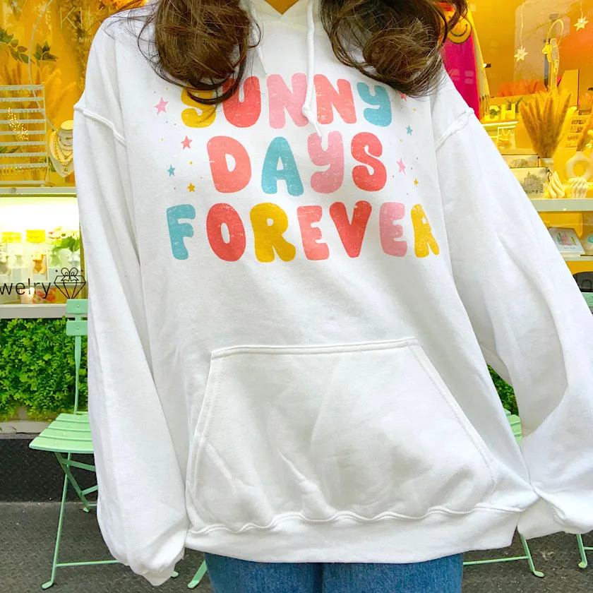 Sunny Days Forever Retro Gradient Hoodie Sweatshirt