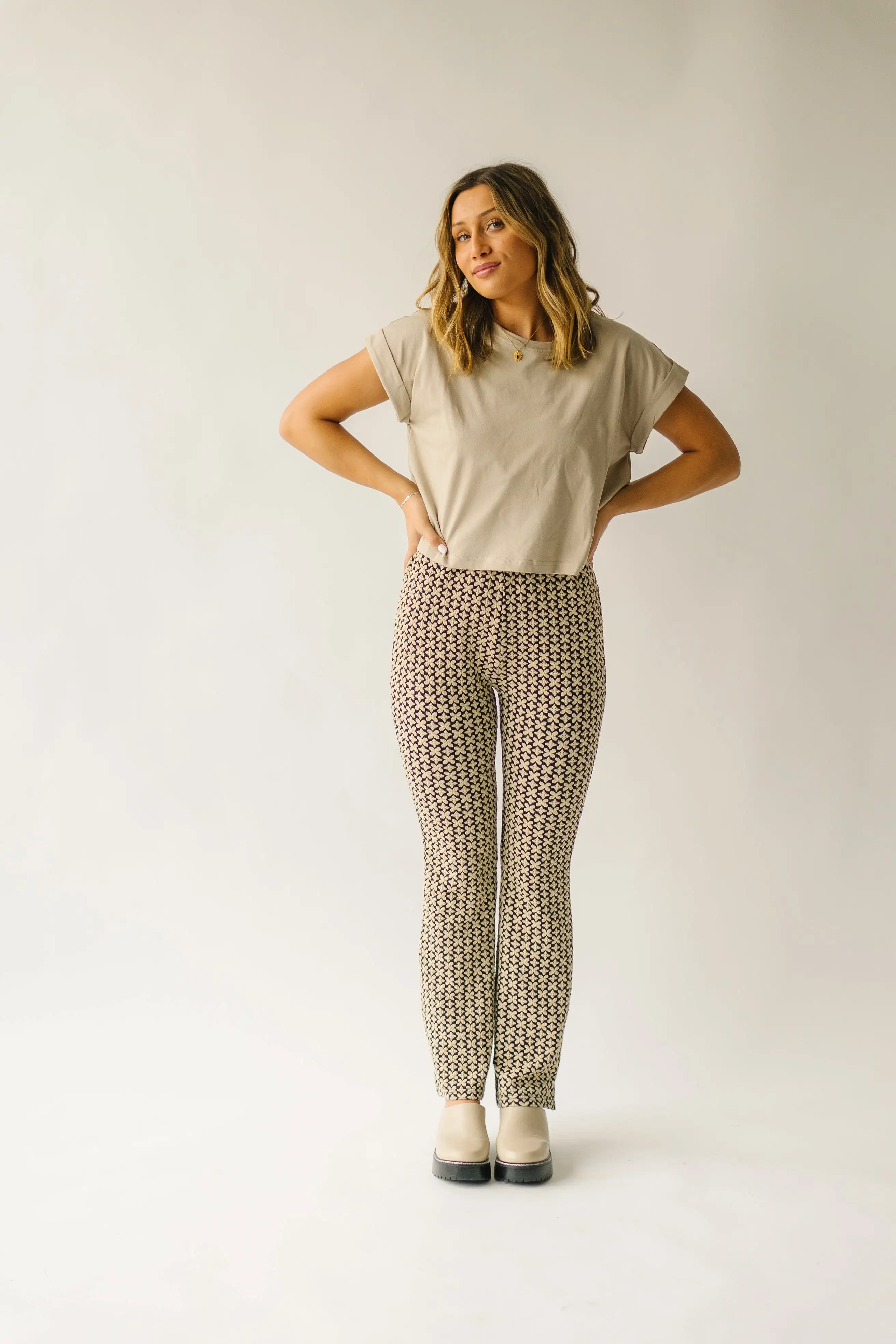 The Hatchell Patterned Pant in Black Multi