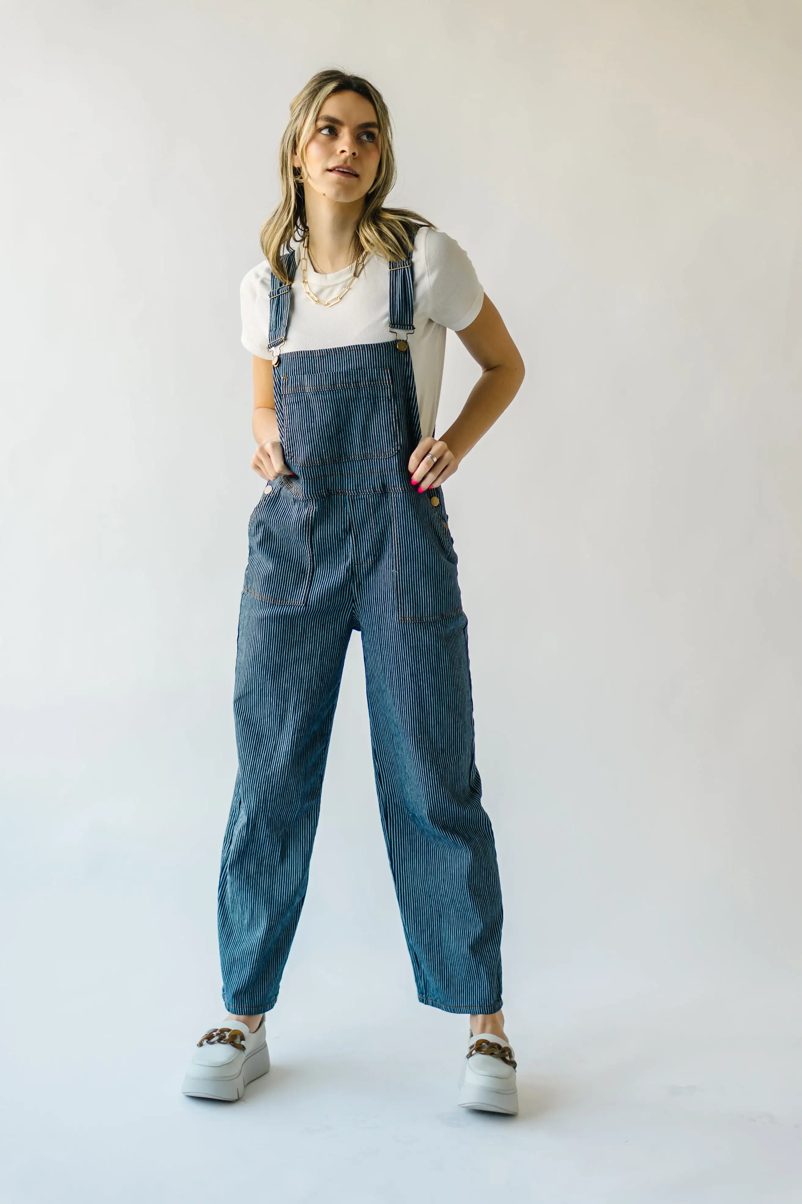 The Pinora Denim Jumpsuit in Blue