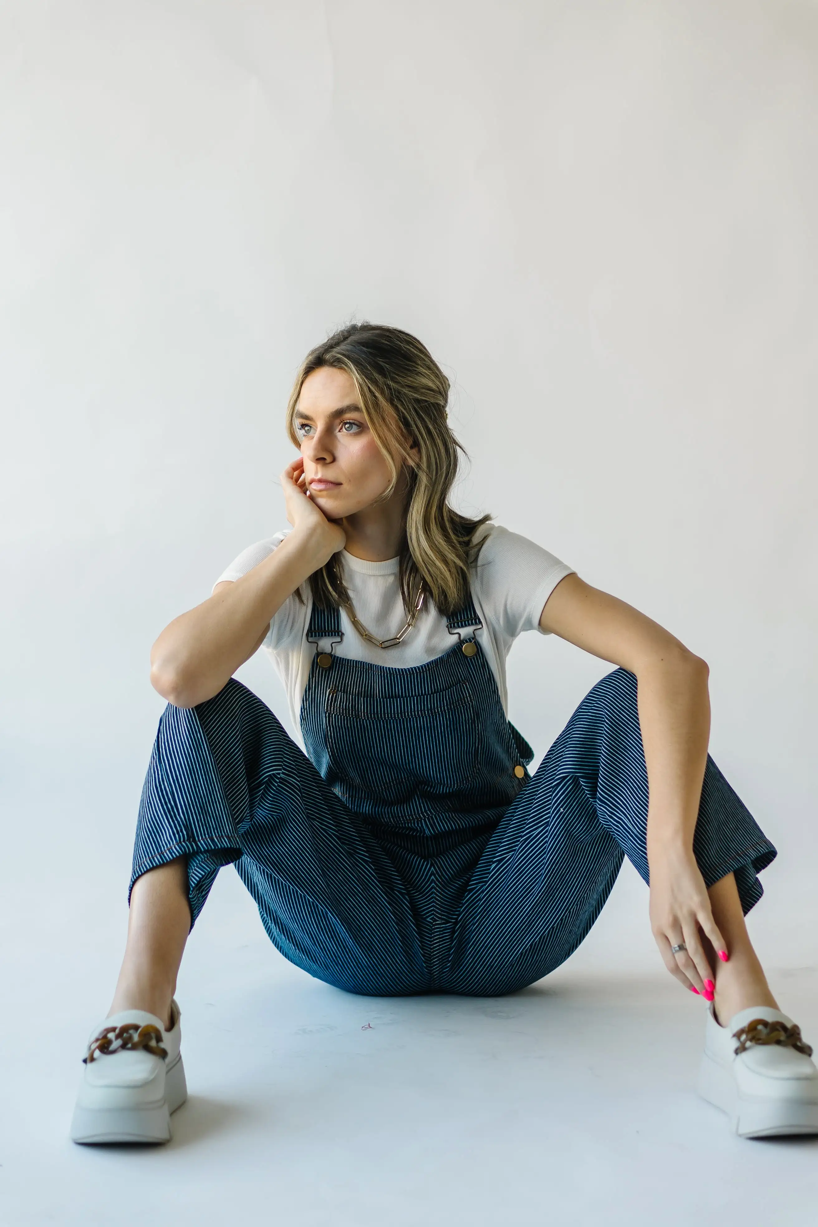 The Pinora Denim Jumpsuit in Blue