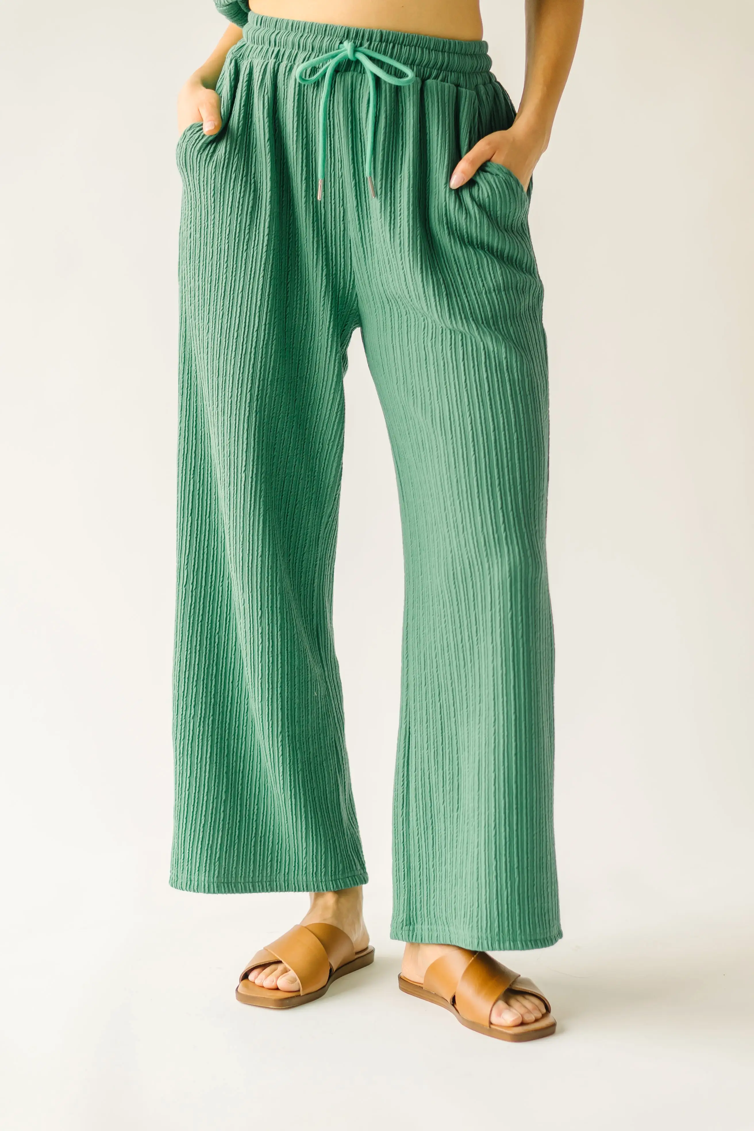 The Sadoski Ribbed Pant in Green