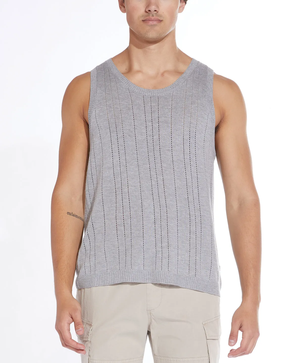 Thiago Sweater Knit Tank Top (Heather Gray)