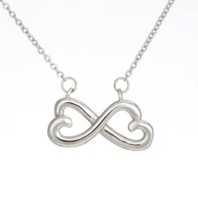 To my wife love your husband Necklace, Infinity Heart