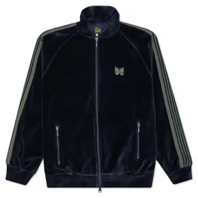 Velour R.C. Track Jacket - Navy