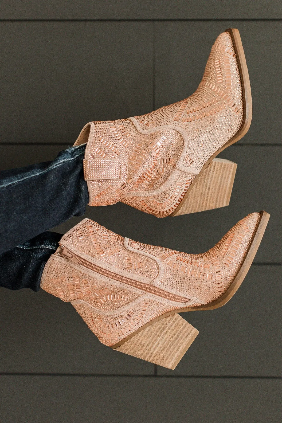 Very G Maze Boots- Rose Gold