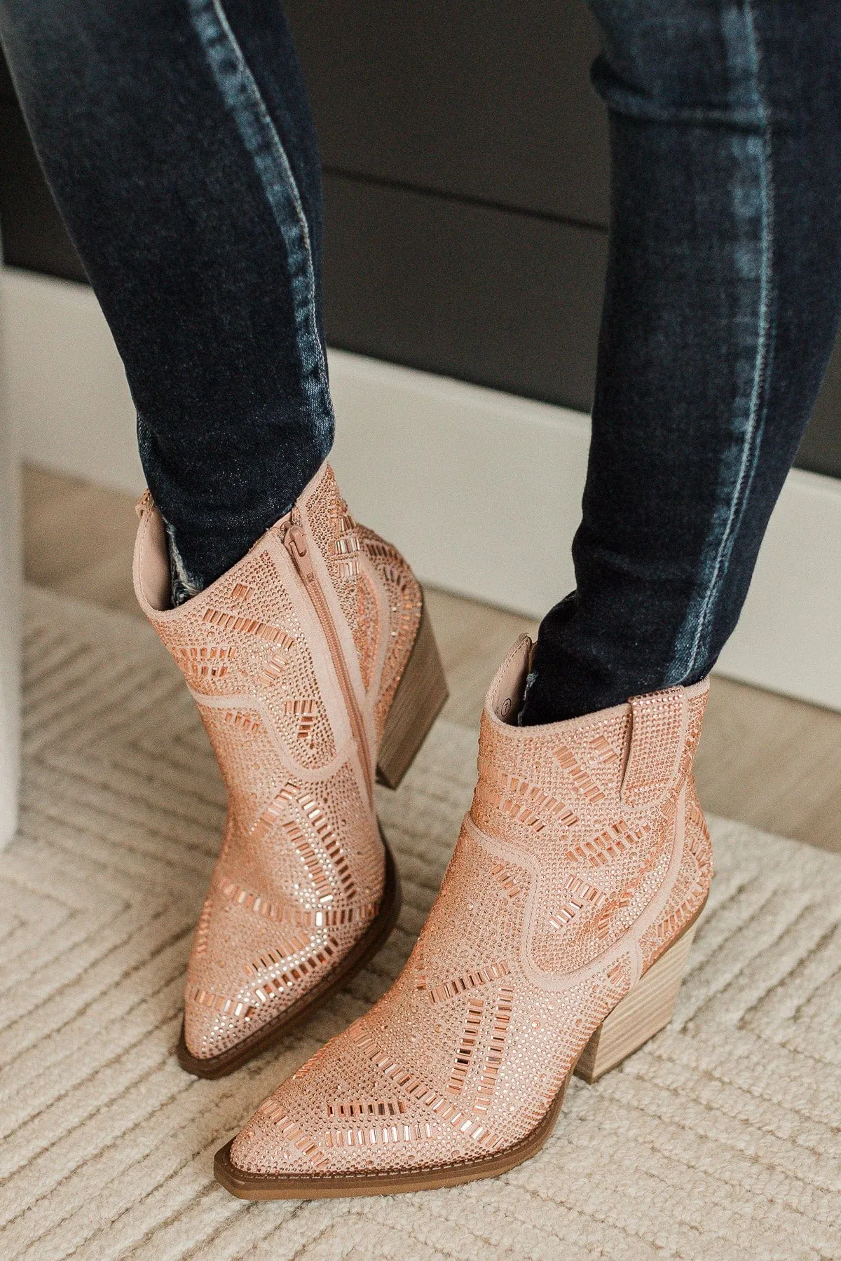 Very G Maze Boots- Rose Gold