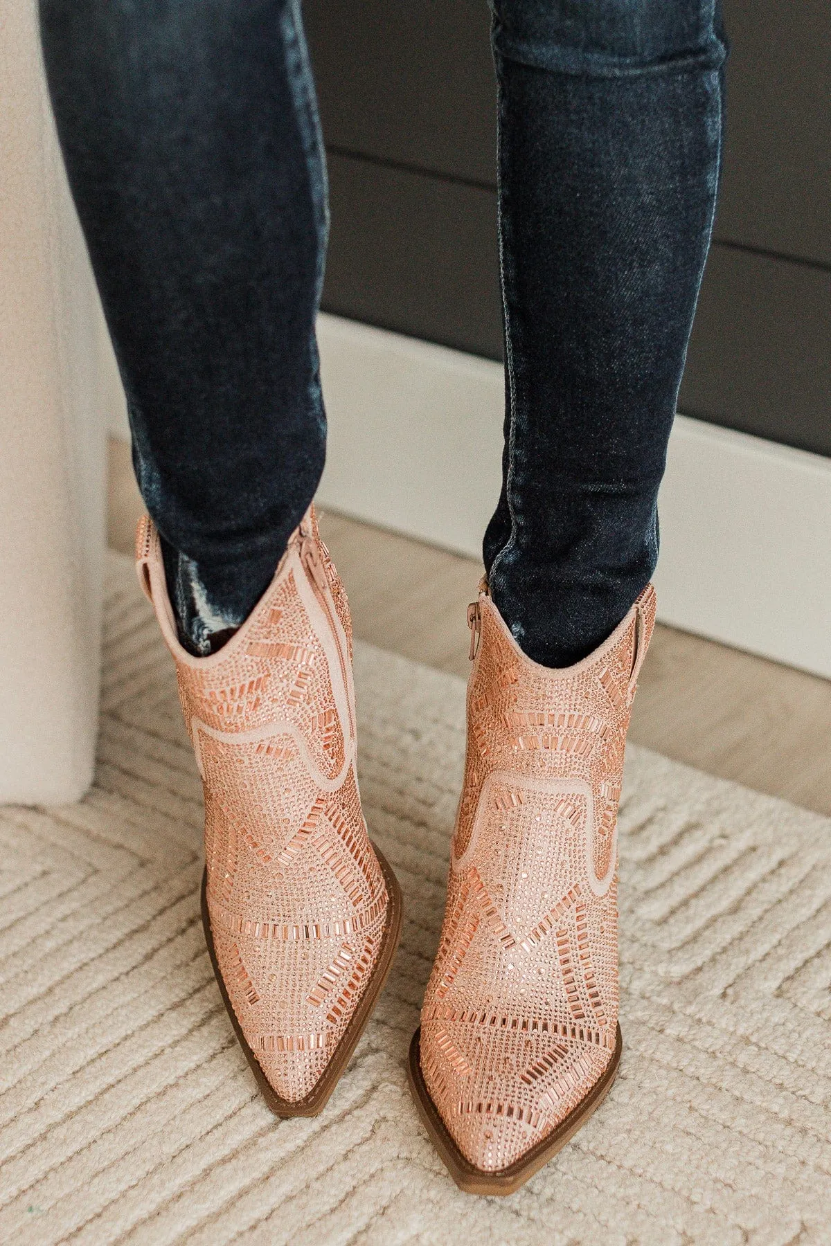 Very G Maze Boots- Rose Gold