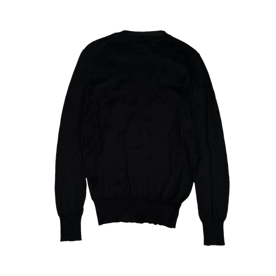 VIVIENNE WESTWOOD ORB COTTON KNIT SWEATER - BLACK