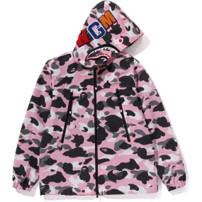 WARM UP CAMO SHARK HOODIE JACKET LADIES