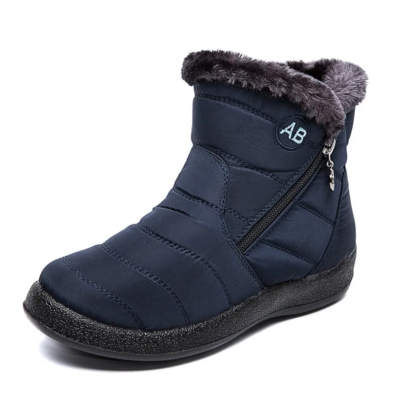 Women's Warm Zipper Ankle Snow Boots