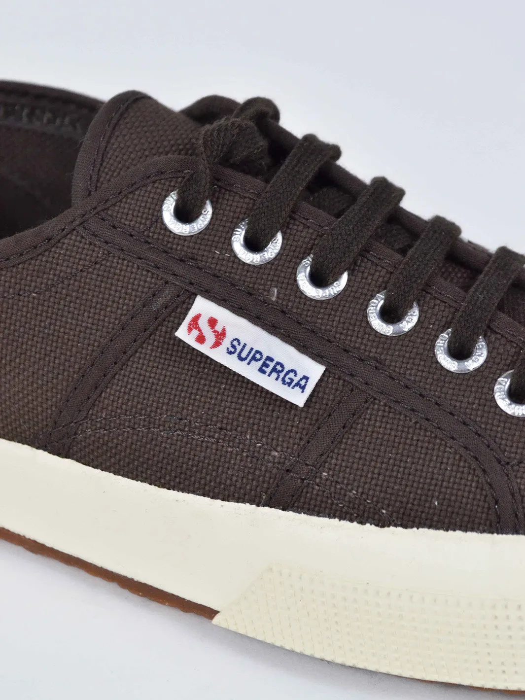 Y2K Superga sneaker in brown canvas