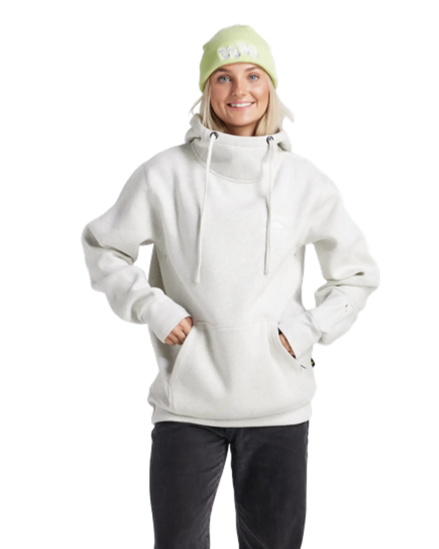 Yuki Threads Loop Shred Hoodie - Snow Marle