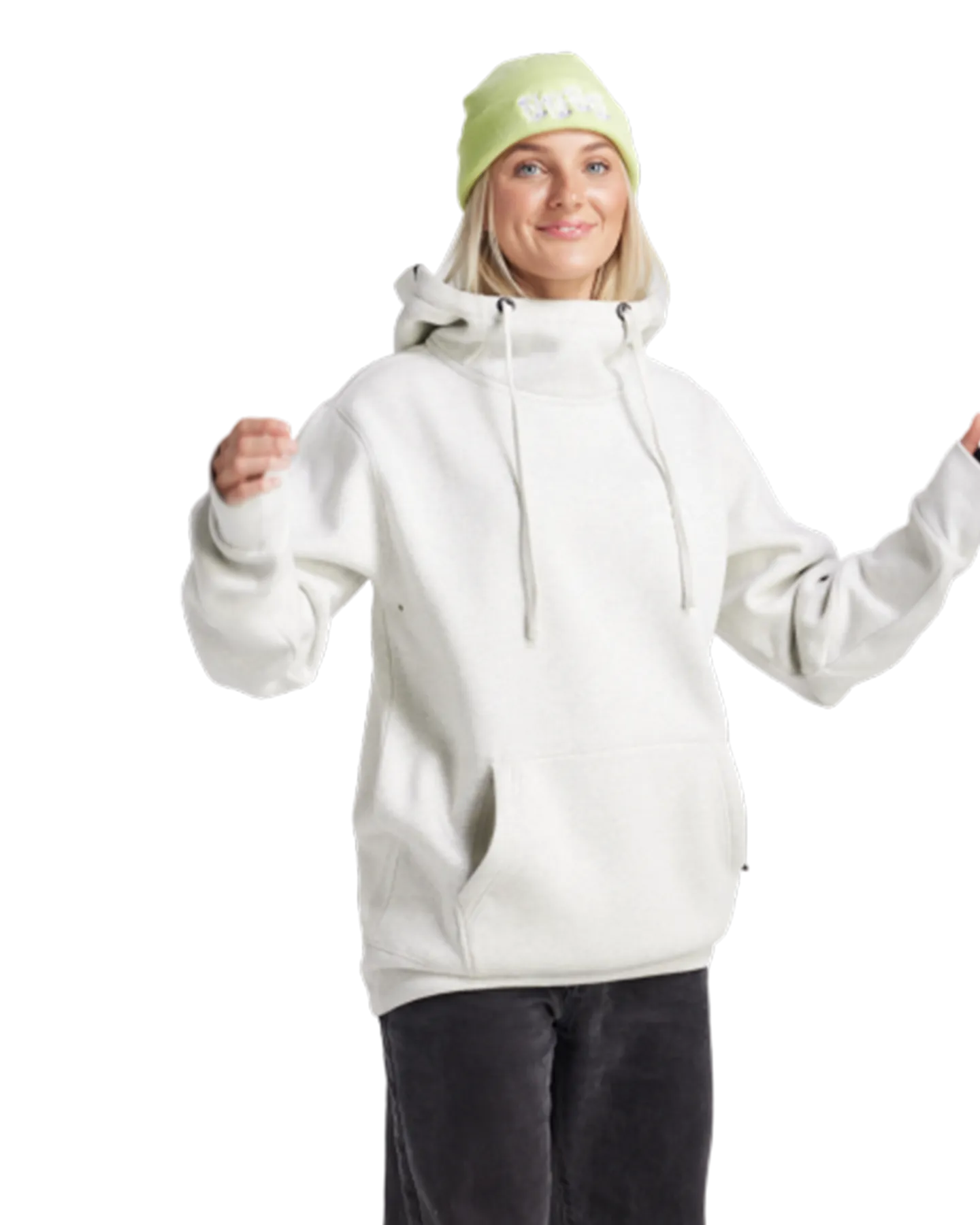 Yuki Threads Loop Shred Hoodie - Snow Marle