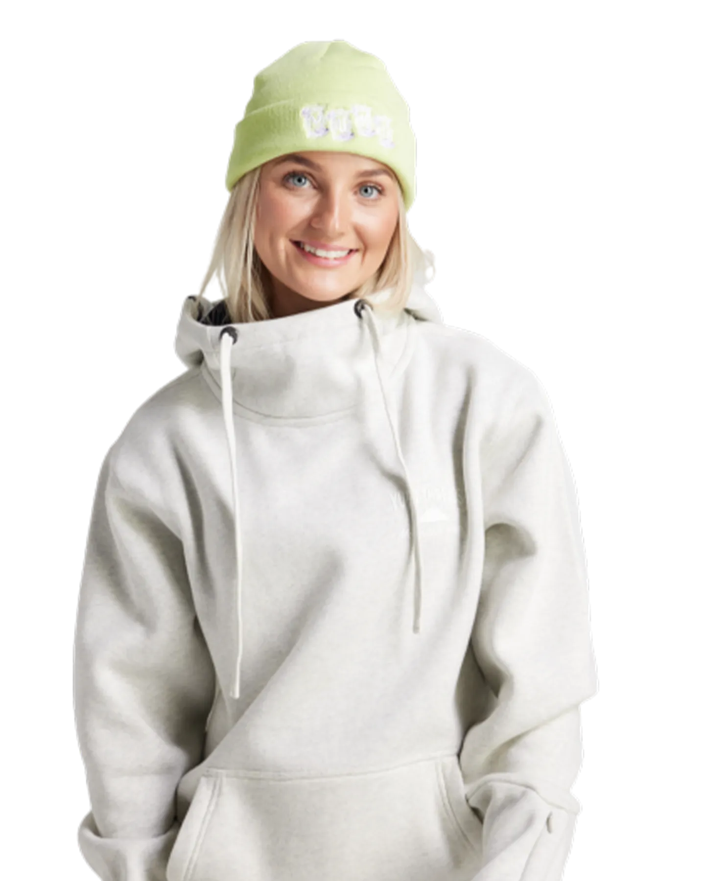 Yuki Threads Loop Shred Hoodie - Snow Marle