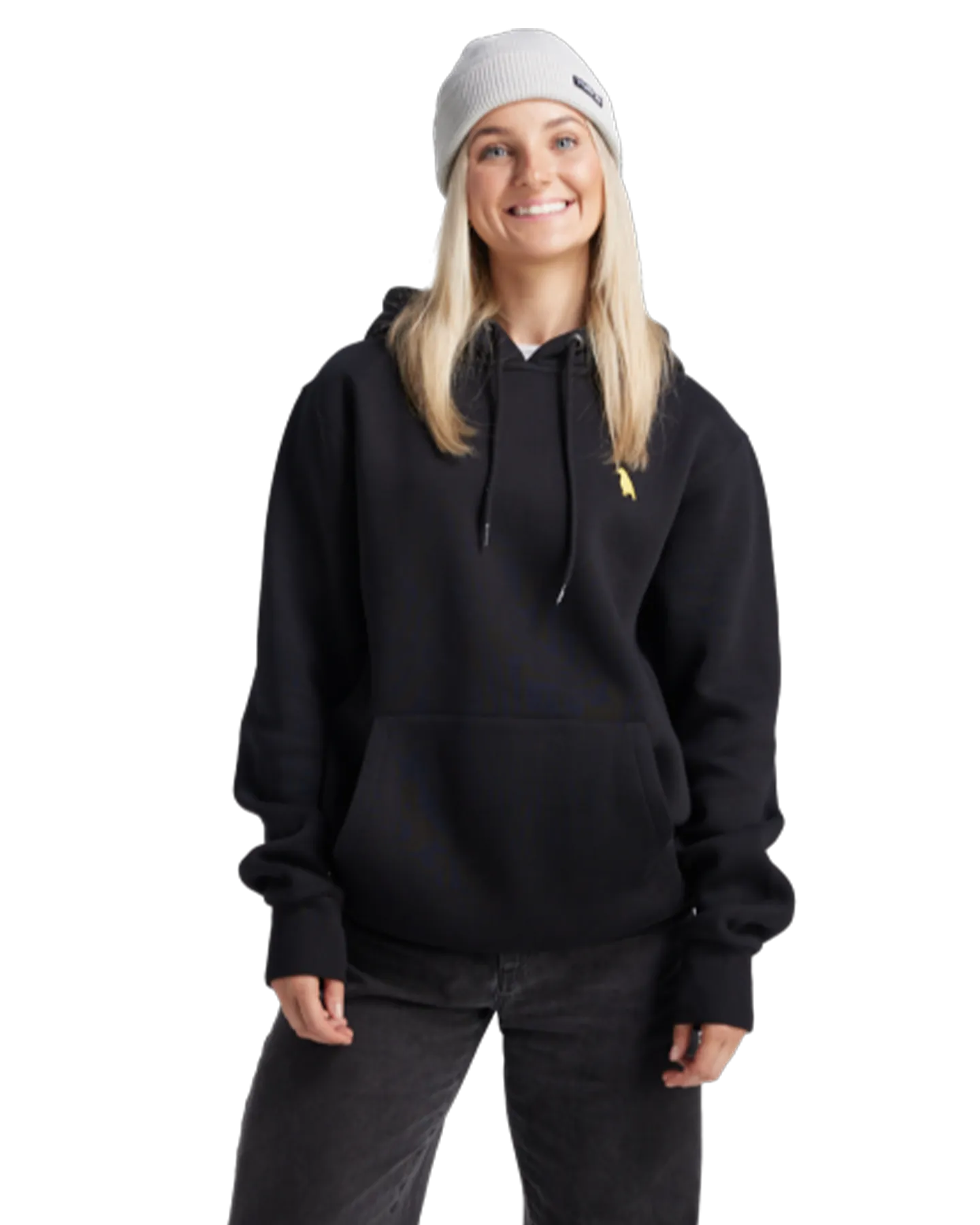 Yuki Threads Relaxed Old Mate Hoodie - Black