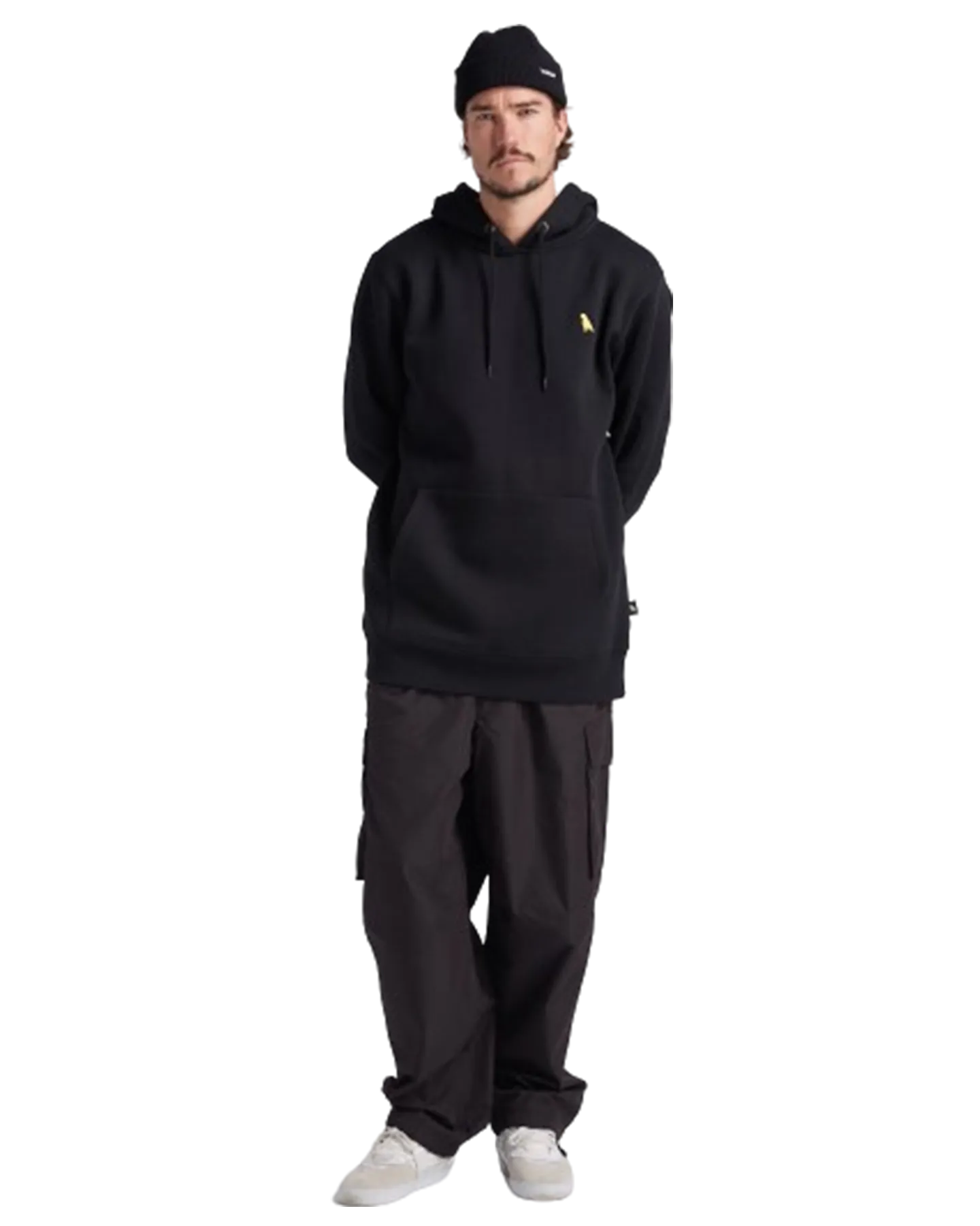 Yuki Threads Relaxed Old Mate Hoodie - Black