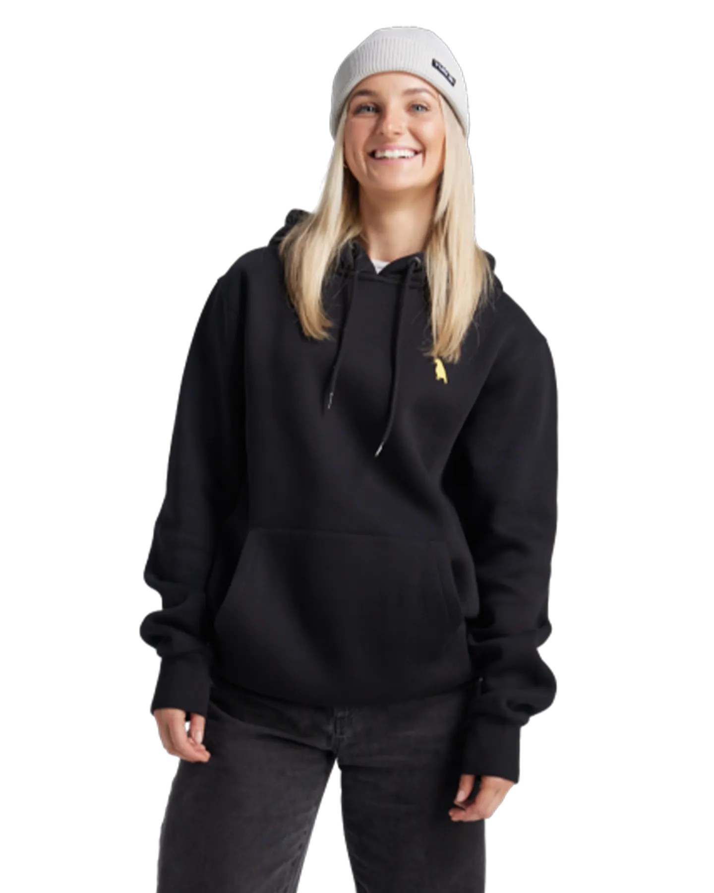 Yuki Threads Relaxed Old Mate Hoodie - Black