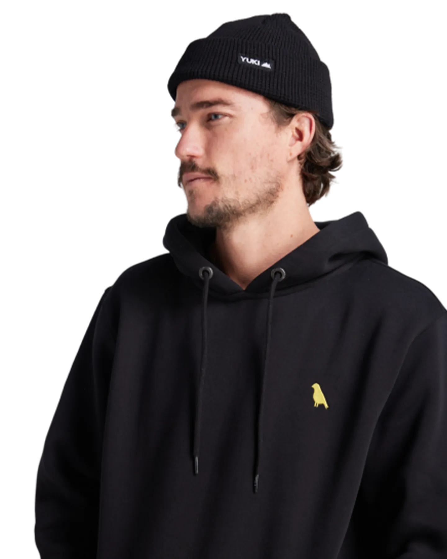 Yuki Threads Relaxed Old Mate Hoodie - Black