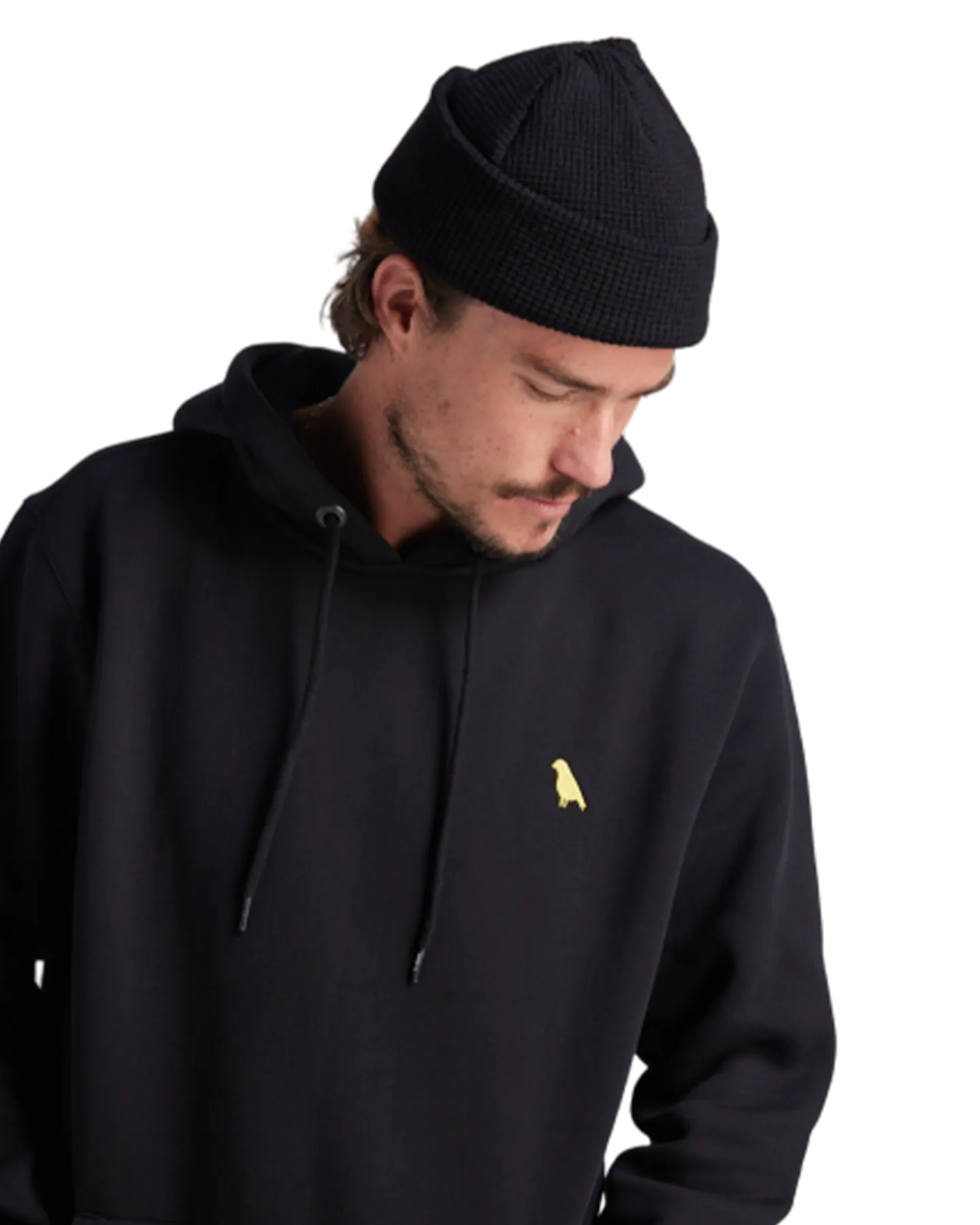 Yuki Threads Relaxed Old Mate Hoodie - Black